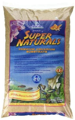 CaribSea Super Naturals Aquarium Sand - 20 lb - Sunset Gold - Natural Substrate