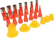 SEWOART 1 Set Reusable Caulking Tool Kit with Nozzles Edging Applicators and Protective Covers for Easy Finishing Kitchen Bathroom and Home Repairs
