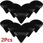 2Pcs Triangle Velvet Powder Puff Flours Mini Face Makeup Sponge Soft Cotton AU