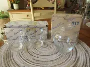 Princess House Heritage Two Mini Bowls #472 & One Crystal Vase #411 NIB