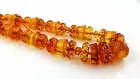 59.1gr Genuine Faceted Baltic Amber Necklace (not pressed)