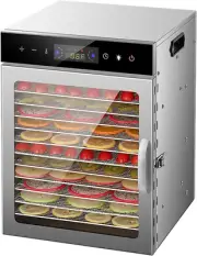 Beef Jerky Dehydrator | Large Capacity 12 Trays Jerky Dryer | Multifunctional Fr
