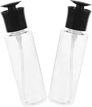 HOOTNEE 2pcs Portable Airless Lotion Dispenser Large Capacity Cream Pump Bottle Leak Empty Jar for Face Cream Hand Shampoo Travel Friendly