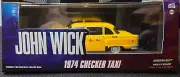 GREENLIGHT 1:43 Hollywood - JOHN WICK - 1974 Checker Taxi - 1:64 Diecast