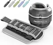 PROIRON Adjustable Ankle Weights 1 Pair 1 2 3 4 5kg Wrist Leg Weights Reflective Ankle Weight Set for Fitness Exercise Jogging Aerobics 0.5-2.5 kg Each Ankle