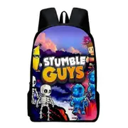 Stumble Guys Printed Backpack Kids School Book Bags Large Capacity Rucksack Travel Bags Daypack Gifts F