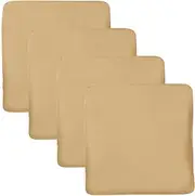 US 4Pcs Patio Seat Cushion Covers Waterproof Patio Chair Cushion Cover Replacement Outdoor Cushion Slicovers with Zipper Dust-Proof Patio Seat Cushion Slip Covers for Patio Garden Backyard 60x60x10cm