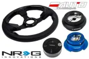 NRG 320mm Pilota Leather BK IN steering wheel 190H Hub Gen2.5 BL Release Lock LB
