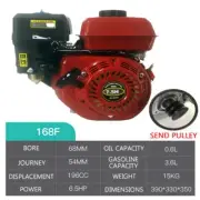 Four-stroke Sprayer Engine for Mower Spray 196CC/210CC 7.5HP Gasoline Engine