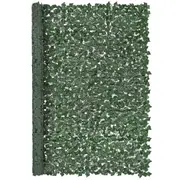 Ivy Privacy Fence, 2440 x 1830 mm Artificial Green Wall Screen, Greenery Ivy Fence with Strengthened Joint, Faux Hedges Vine Leaf Decoration for Outdoor Garden, Yard, Balcony, Patio