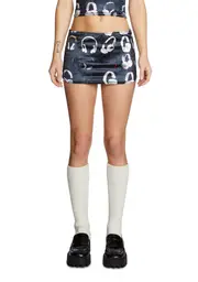 [O Mighty] Headphone Gorl Micro Mini Skirt