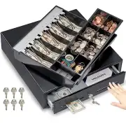Volcora 16" Manual Push Open Cash Register Drawer for Point of Sale (POS) Sys...
