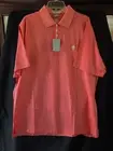 Martin Men's Large Short Sleeve Peach/Pink Golf Shirt