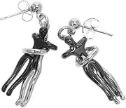 [Healeved] 1 Set Creative Hug Jewelry Set for Women Couple Necklace and Earrings Chic Dangler and Choker Design for Parties and Casual Wear