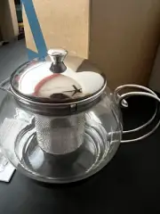 AVON 2010 Glass Teapot W/ Removable Infuser—29 oz—Original Packaging Brand NEW