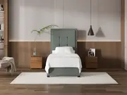 My Style Framed Headboard & Standard Base - Single / Seaglass / Standard Base
