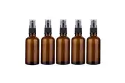 Vivva 5pcs 15ml-100ml Multi Amber Glass Essential Oil Bottle Spray Bottles (2 Types, 15ml-100ml)