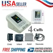 Contec08A Digital Blood Pressure Monitor Arm NIBP Monitor+Software+4 Cuffs FDA