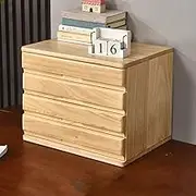 Wooden Multilayer Desktop Organizer Storage Box with Drawers Large Capacity Jewelry Box and File Finishing Cabinet for Office Storage