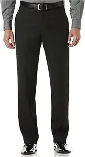 [Perry Ellis] Men's Portfolio Classic Fit Flat Front Folio Flex Waistband Sharkskin