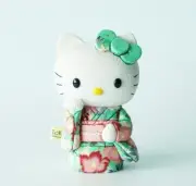 【Maneki-Neko】japanese lucky cat HELLO KITTY Kimono(Green) Traditional crafts