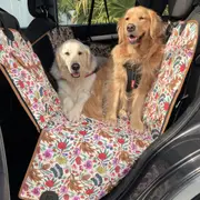 Dog Hammock Back Seat Cover - Native Flora - Car 2-in-1 System