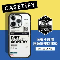 在飛比找momo購物網優惠-【Casetify】iPhone 14 Pro 耐衝擊透黑-