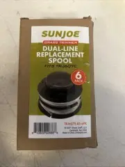 SunJoe Replacement Trimmer String, Compatible with TRJ607E-RS, 6Pack, New