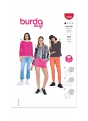 BURDA 5849 MISSES BLOUSE Sewing Pattern Sizes 8 - 22 Skill: SUPER EASY