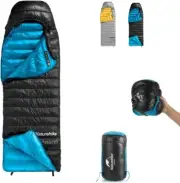Naturehike Envelope Goose Down 4 Season Sleeping Bags, 41℉ Lightweight Waterp...