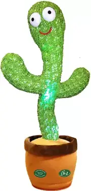 Pbooo Dancing Talking Cactus Mimicking Toy,Talking Repeat Singing Sunny Cactus T