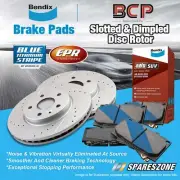 Front Slotted Rotors Brake Pads for Daihatsu Feroza Rocky F70 F Akebono Caliper (for: Daihatsu)