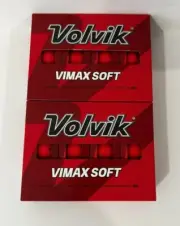 Volvik Vimax Soft Golf Balls 2pc • 1 Dozen Red, New In Box 2 Boxes of 12