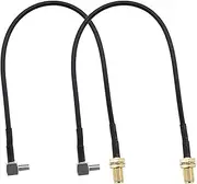 EMSea 2X SMA Female to TS9 Male Right Angle Antenna Adapter Cables Pigtail Coaxial RG174 Low Loss 20cm for 4G WiFi Router Mobile Hotspots