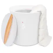 LiveFine Towel Warmer, Bucket Heater W/LED Display Fits 40”x70” Towel, White