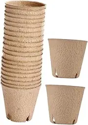 Totority 20pcs Starter Pots Planter Nursery Pots for Succulents and Plants Durable Lightweight Reusable with Drainage for Plant Lovers and Gardeners