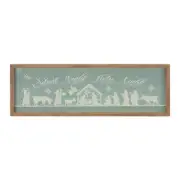 Silent Night, Holy Night Frame 20"L x 6.75"H Metal/Wood