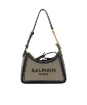 Balmain B-Army Panelled Top Handle Bag One size khaki
