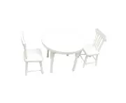 3pcs Porch Chair Figurine