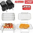 Air Fryer Grill Rack Frying Cage Dish Baking Pan Rack Pizza Tray Pot Accessories