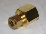 3/8 Tube x 1/2 FNPT Brass Female Connector Ham-Let 766LB3/8X1/2