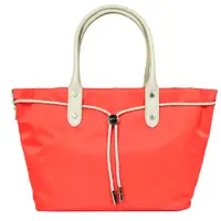在飛比找PChome24h購物優惠-agnes b.尼龍麻繩束袋手提包-小/粉橘