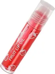 [Healvian] Glossy Roll Lip Oil for Boys and Girls Hydrating Fruit Flavored Lip Gloss Avocado Extracts Finish Party Favors for Girls and Teens Strawberry