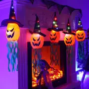 Halloween String Lights Battery Operated 100 Feet 5 LED 3D Pumpkin Ghost Lights,Lights Indoor Outdoor Halloween Party Deco