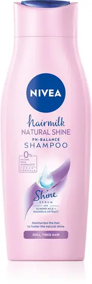 [Nivea] Caring shampoo with milk and silk proteins for shiny hair without shine Hair milk shine (care shampoo) - Volume: 400 ml
