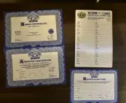 Cabbage Patch Kids Olympikids Birth & Adoption Certificate And Score Card