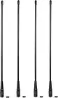 4Pack Dual Band VHF UHF Ham Two Way Radio Antenna Flexible Whip SMA for BF-F8HP