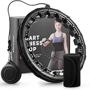 Weighted Fit Hoop Plus Size for Adult Weight Loss, 18/32 Detachable Links Smart Fitness Hoop, Fitness and Massage 2 in 1, Great for Adults and Beginners