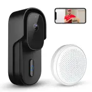 WF001S-801D 5MP Smart Camera Visual Doorbell PIR Motion Detection Two-way Audio IP65 Waterproof Tuya APP Voice Control w