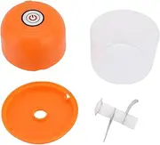 Electric Garlic Chopper, 260ML Capacity, 3 Blades, Multifunctional Food Mincer for Onion Ginger Chili (Orange)